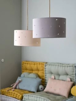 Abat-jour à Suspendre Motifs Perforés Rose Poudré - Vertbaudet -Bébé Boutique abat jour a suspendre motifs perfores 5