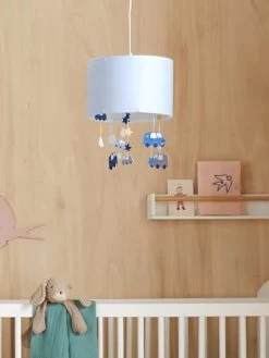 Abat-jour Pour Suspension Nuages Et Voitures Bleu - Vertbaudet -Bébé Boutique abat jour pour suspension nuages et voitures 2