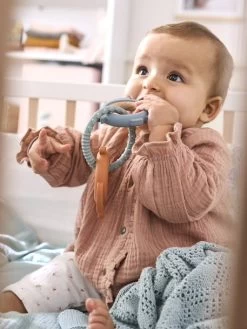 Anneaux De Dentition En Bois Et Silicone Multicolor - Vertbaudet -Bébé Boutique anneaux de dentition en bois et silicone 2