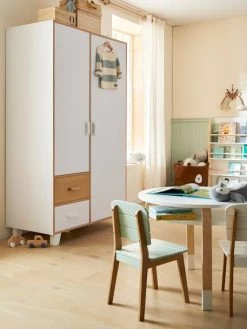 Armoire 2 Portes + 2 Tiroirs LIGNE HOPLA Blanc - Vertbaudet -Bébé Boutique armoire 2 portes 2 tiroirs ligne hopla 3