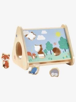 Boîte à Formes Des Animaux En Bois FSC® Multicolore - Vertbaudet -Bébé Boutique boite a formes des animaux en bois fsc 1