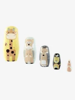 Boites Gigognes Animaux En Bois Multicolore - Vertbaudet -Bébé Boutique boites gigognes animaux en bois 3