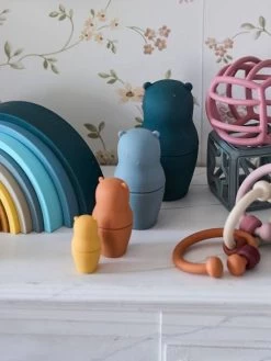 Boites Gigognes Ours En Silicone Multicolor - Vertbaudet -Bébé Boutique boites gigognes ours en silicone 4