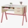 Bureau Enfant Coloriage Rose - Vertbaudet