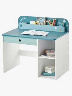 Bureau Maternelle ROAAR Blanc Moyen Uni Avec Decor - Vertbaudet -Bébé Boutique bureau maternelle roaar 3