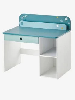 Bureau Maternelle ROAAR Blanc Moyen Uni Avec Decor - Vertbaudet -Bébé Boutique bureau maternelle roaar 4