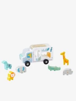 Camion D'encastrement Jungle En Bois FSC® Multicolore - Vertbaudet -Bébé Boutique camion dencastrement jungle en bois fsc 4