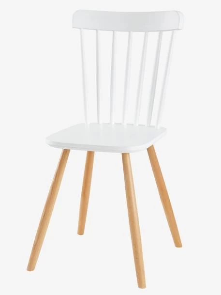 Chaise Enfant Basic, Assise H 45 Cm Blanc/bois - Vertbaudet 3 Chaise Enfant Basic, Assise H 45 Cm Blanc/bois - Vertbaudet