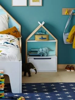 Chevet Enfant Fond Réversible Bleu Ou Rose LIGNE TIPILI Blanc - Vertbaudet -Bébé Boutique chevet enfant fond reversible bleu ou rose ligne tipili 5