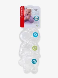 Coffret De 3 Anneaux De Dentition Cristal - INFANTINO Blanc - Infantino -Bébé Boutique coffret de 3 anneaux de dentition cristal infantino 4