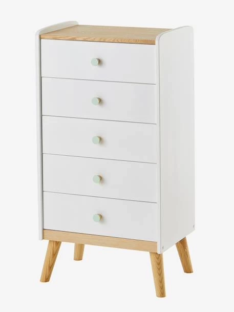 Commode Semainier Avec Poignées Personnalisables LIGNE CONFETTI Blanc - Vertbaudet 3 Commode Semainier Avec Poignées Personnalisables LIGNE CONFETTI Blanc - Vertbaudet
