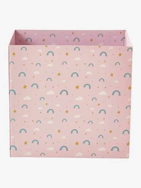 Corbeille En Carton Pliable Arc-en-ciel Rose - Vertbaudet 3 Corbeille En Carton Pliable Arc-en-ciel Rose - Vertbaudet