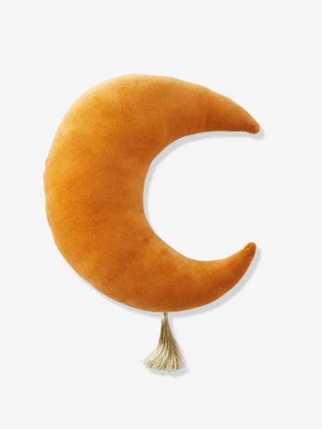 Coussin Lune En Velours EDEN INDIA Ocre - Vertbaudet 3 Coussin Lune En Velours EDEN INDIA Ocre - Vertbaudet