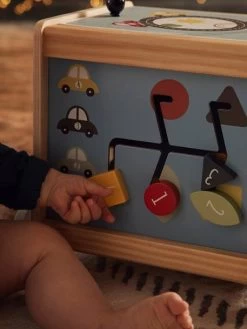 Cube D'activités à Tirer EN VOITURE SIMON En Bois FSC® Multicolore - Vertbaudet -Bébé Boutique cube dactivites a tirer en voiture simon en bois fsc 2