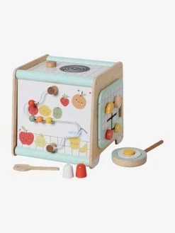 Cube D'activités Cuisinette En Bois FSC® Beige - Vertbaudet -Bébé Boutique cube dactivites cuisinette en bois fsc 4