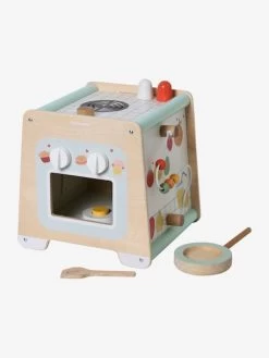 Cube D'activités Cuisinette En Bois FSC® Beige - Vertbaudet -Bébé Boutique cube dactivites cuisinette en bois fsc 5