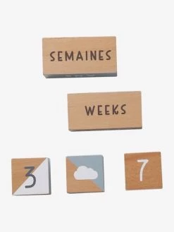 Cubes De L'âge Spécial Photos En Bois FSC® Multicolore - Vertbaudet -Bébé Boutique cubes de lage special photos en bois fsc 4