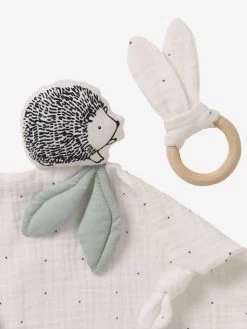 Doudou Carré En Coton Bio* Et Polyester + Hochet Rond LOVELY NATURE Blanc Moyen Uni Avec Decor - Vertbaudet 7 Doudou Carré En Coton Bio* Et Polyester + Hochet Rond LOVELY NATURE Blanc Moyen Uni Avec Decor - Vertbaudet -Bébé Boutique doudou carre en coton bio et polyester hochet rond lovely nature 2