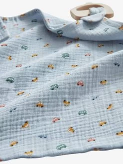 Doudou En Gaze De Coton + Hochet Bois EN VOITURE SIMON Multicolore - Vertbaudet -Bébé Boutique doudou en gaze de coton hochet bois en voiture simon 4