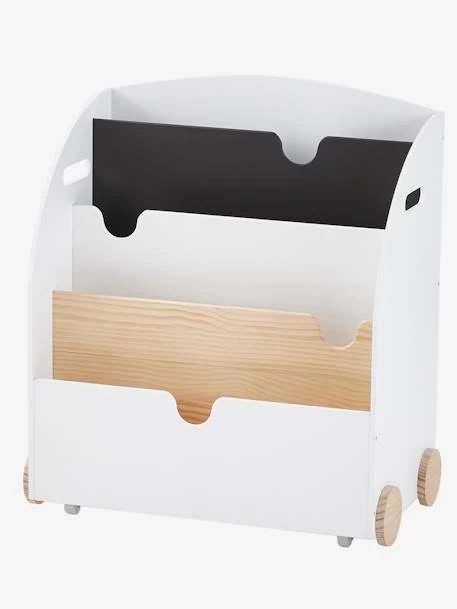 Etagère Pour Livres à Roulettes LIGNE SCHOOL Rose - Vertbaudet 4 Etagère Pour Livres à Roulettes LIGNE SCHOOL Rose - Vertbaudet – Image 2