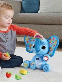Gontran, Mon éléphant Gourmand - VTECH Bleu - Toutes Les Marques -Bébé Boutique gontran mon elephant gourmand vtech 2