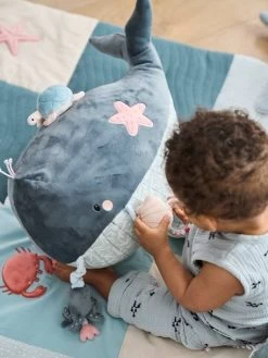 Grande Peluche D'activités SOUS L'OCÉAN Gris - Vertbaudet -Bébé Boutique grande peluche dactivites sous locean 3