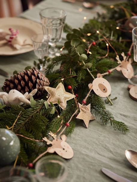 Guirlande De Noël En Bois Bois - Vertbaudet 4 Guirlande De Noël En Bois Bois - Vertbaudet – Image 2