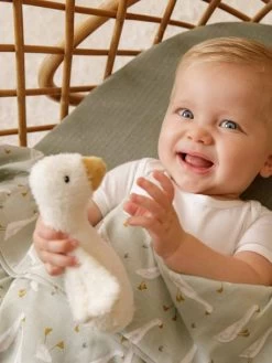 Hochet Couineur Little Goose - LITTLE DUTCH Blanc - Little Dutch -Bébé Boutique hochet couineur little goose little dutch 3