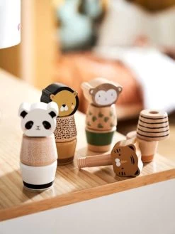 Jeu Des Animaux à Visser En Bois FSC® Multicolore - Tanzanie - Vertbaudet -Bébé Boutique jeu des animaux a visser en bois fsc 5