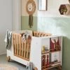 Lit Bébé Avec Barrière Amovible + Rangement Bibliothèque LIGNE PIROUETTE Blanc - Vertbaudet -Bébé Boutique lit bebe avec barriere amovible rangement bibliotheque ligne pirouette