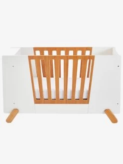 Lit Bébé Avec Barrière Amovible + Rangement Bibliothèque LIGNE PIROUETTE Blanc - Vertbaudet -Bébé Boutique lit bebe avec barriere amovible rangement bibliotheque ligne pirouette 4