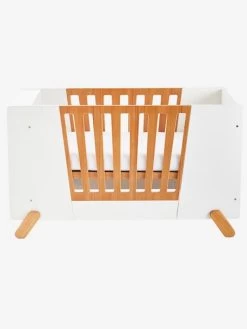 Lit Bébé Avec Barrière Amovible + Rangement Bibliothèque LIGNE PIROUETTE Blanc - Vertbaudet -Bébé Boutique lit bebe avec barriere amovible rangement bibliotheque ligne pirouette 5