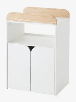 Lit Combiné évolutif Avec Rangements Et Table à Langer LIGNE ECLIPSE Blanc / Bois - Vertbaudet -Bébé Boutique lit combine evolutif avec rangements et table a langer ligne eclipse 4