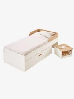 Lit Enfant Multi Rangements HAPPY Blanc - Vertbaudet -Bébé Boutique lit enfant multi rangements happy 2