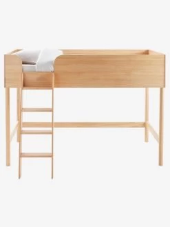 Lit Mi-hauteur LIGNE CONFETTI NATURE Marron - Vertbaudet -Bébé Boutique lit mi hauteur ligne confetti nature 2