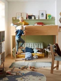 Lit Mi-hauteur LIGNE CONFETTI NATURE Marron - Vertbaudet -Bébé Boutique lit mi hauteur ligne confetti nature 3