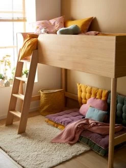 Lit Mi-hauteur LIGNE CONFETTI NATURE Marron - Vertbaudet -Bébé Boutique lit mi hauteur ligne confetti nature 4