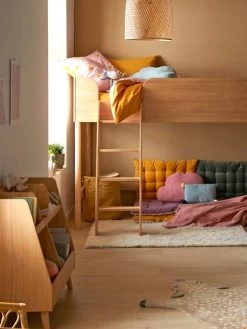 Lit Mi-hauteur LIGNE CONFETTI NATURE Marron - Vertbaudet -Bébé Boutique lit mi hauteur ligne confetti nature 5
