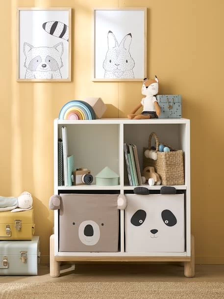 Lot De 2 Bacs En Tissu Panda Koala Beige - Vertbaudet 5 Lot De 2 Bacs En Tissu Panda Koala Beige - Vertbaudet – Image 4