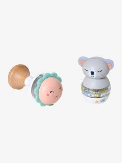 Lot De 2 Hochets En Bois FSC® Vert - Vertbaudet -Bébé Boutique lot de 2 hochets en bois fsc 1