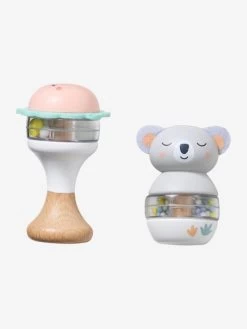 Lot De 2 Hochets En Bois FSC® Vert - Vertbaudet -Bébé Boutique lot de 2 hochets en bois fsc 2