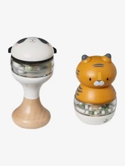 Lot De 2 Hochets En Bois FSC® Vert - Vertbaudet -Bébé Boutique lot de 2 hochets en bois fsc 3