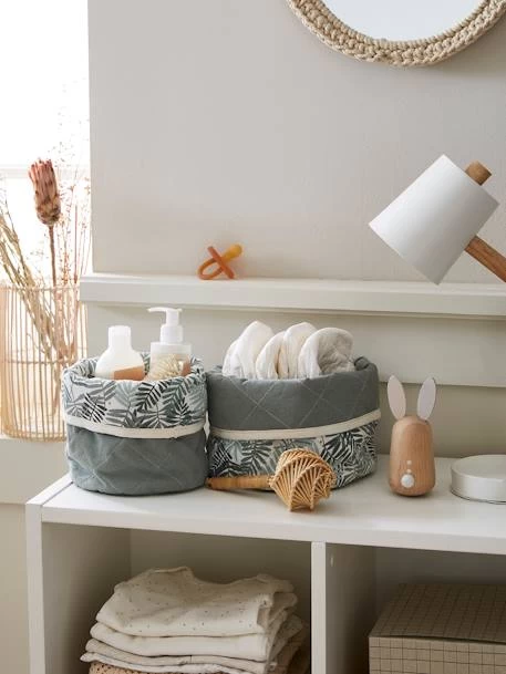 Lot De 2 Paniers Réversibles HANOÏ Beige - Vertbaudet 5 Lot De 2 Paniers Réversibles HANOÏ Beige - Vertbaudet – Image 3