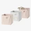 Lot De 3 Bacs De Rangement Lovely Rose Poudré Imprimé - Vertbaudet 2 Lot De 3 Bacs De Rangement Lovely Rose Poudré Imprimé - Vertbaudet -Bébé Boutique lot de 3 bacs de rangement lovely