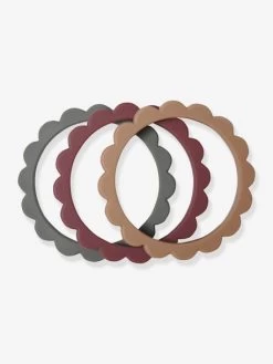 Lot De 3 Bracelets De Dentition Fleur - MUSHIE Vert - Mushie -Bébé Boutique lot de 3 bracelets de dentition fleur mushie 2