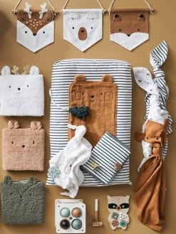 Lot De 3 Fanions Animaux GREEN FOREST Blanc - Vertbaudet -Bébé Boutique lot de 3 fanions animaux green forest 2