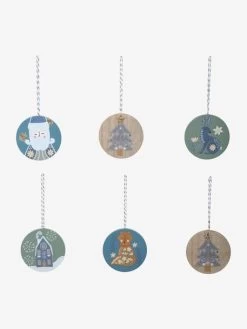 Lot De 6 Boules Plates De Noël Scandinave Bois - Vertbaudet 10 Lot De 6 Boules Plates De Noël Scandinave Bois - Vertbaudet -Bébé Boutique lot de 6 boules plates de noel scandinave 2