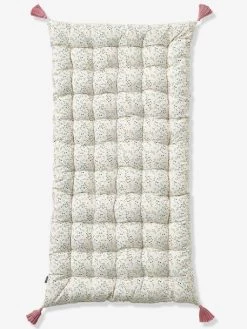 Matelas De Sol Avec Pompons FLEURETTES écru / Multicolore - Vertbaudet