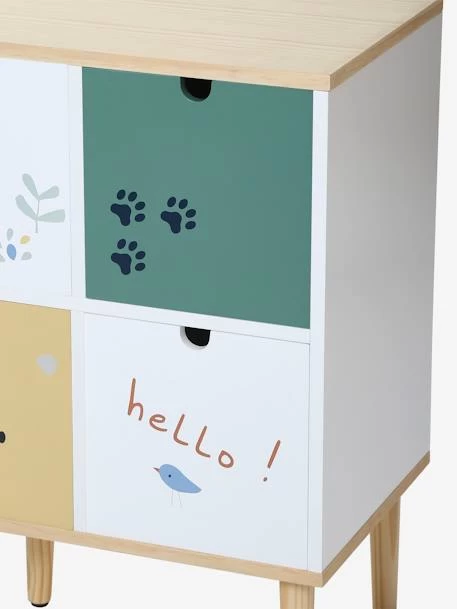 Meuble 6 Bacs Jungle Blanc - Vertbaudet 8 Meuble 6 Bacs Jungle Blanc - Vertbaudet – Image 6