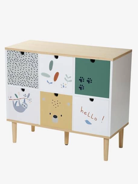 Meuble 6 Bacs Jungle Blanc - Vertbaudet 3 Meuble 6 Bacs Jungle Blanc - Vertbaudet